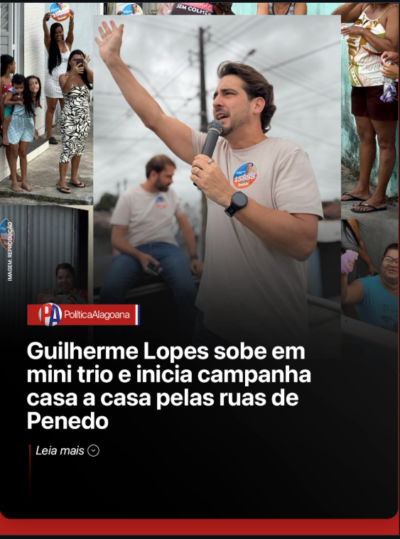 Guilherme Lopes voltou em uma ação que marcou sua última campanha eleitoral.