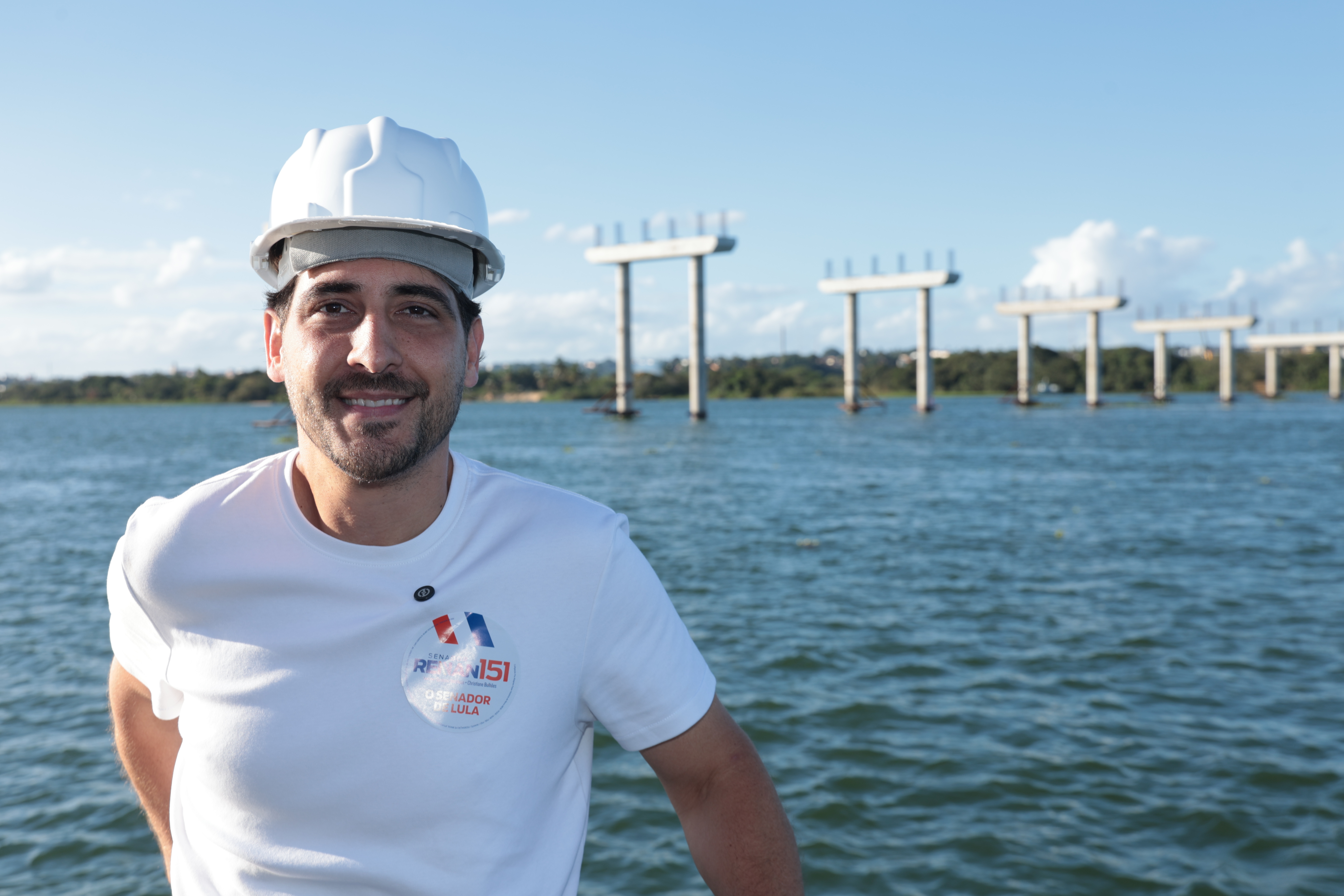 Visita do senador Renan Calheiros a ponte Hélio Lopes - foto 12