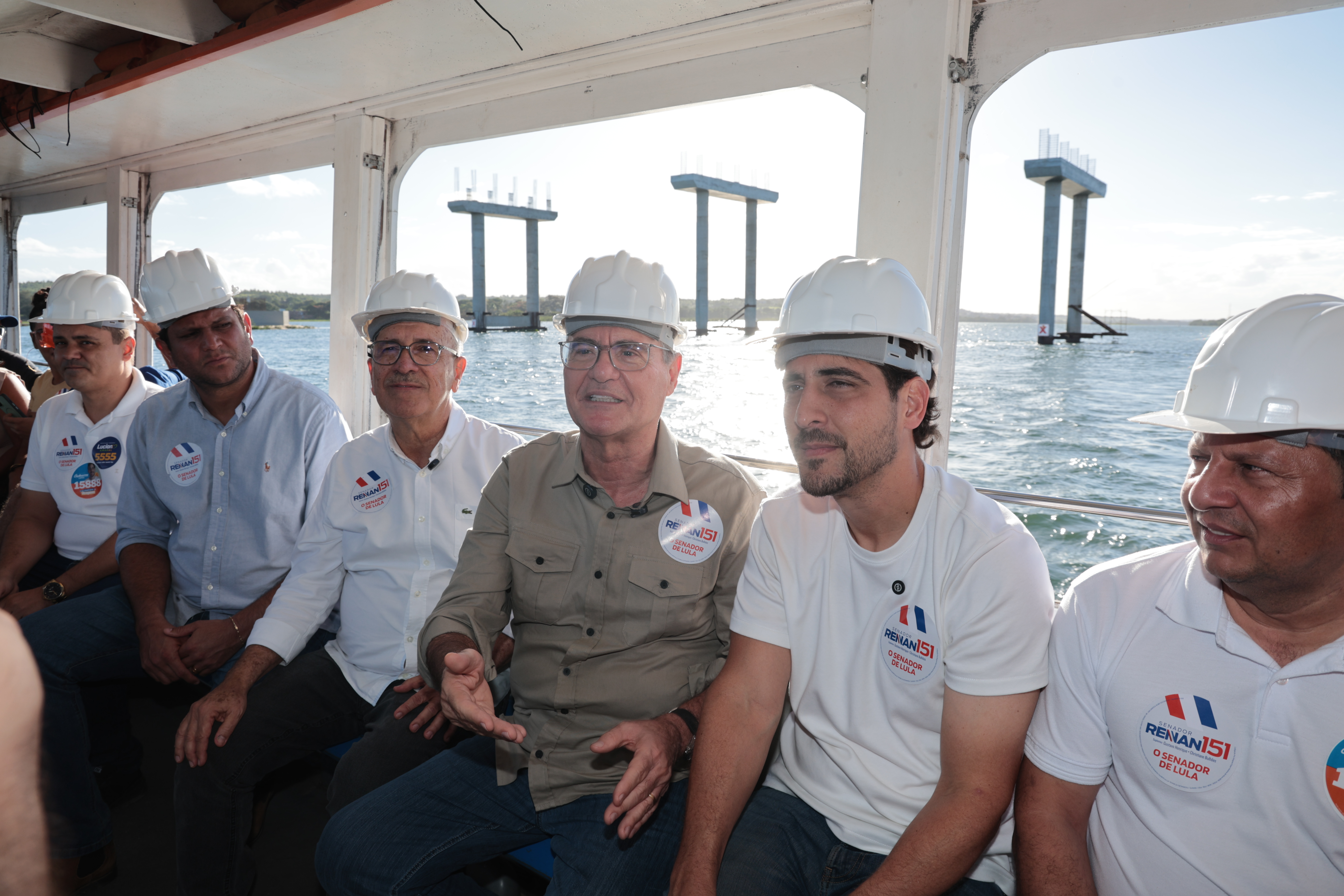 Visita do senador Renan Calheiros a ponte Hélio Lopes - foto 11