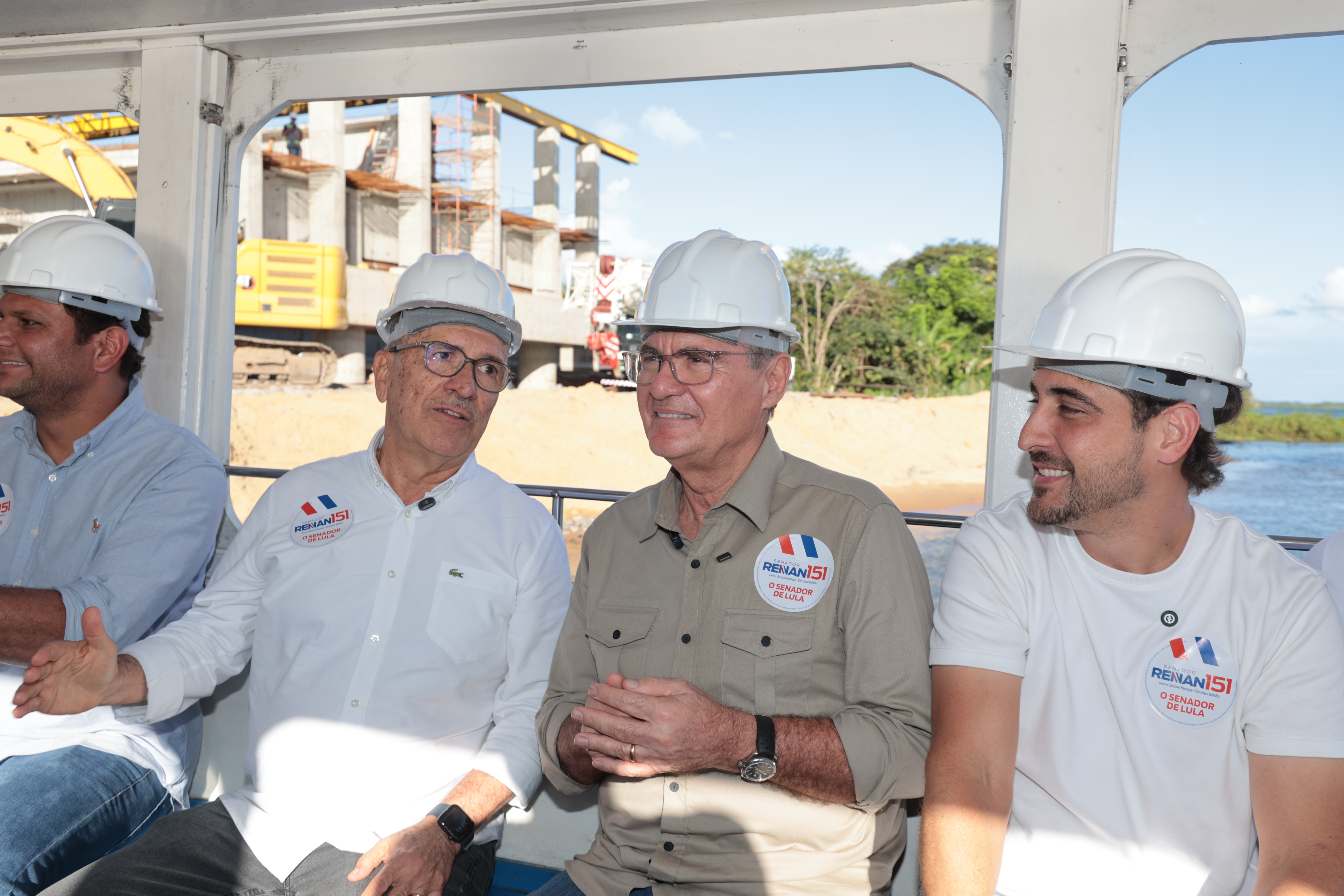 Visita do senador Renan Calheiros a ponte Hélio Lopes - foto 9